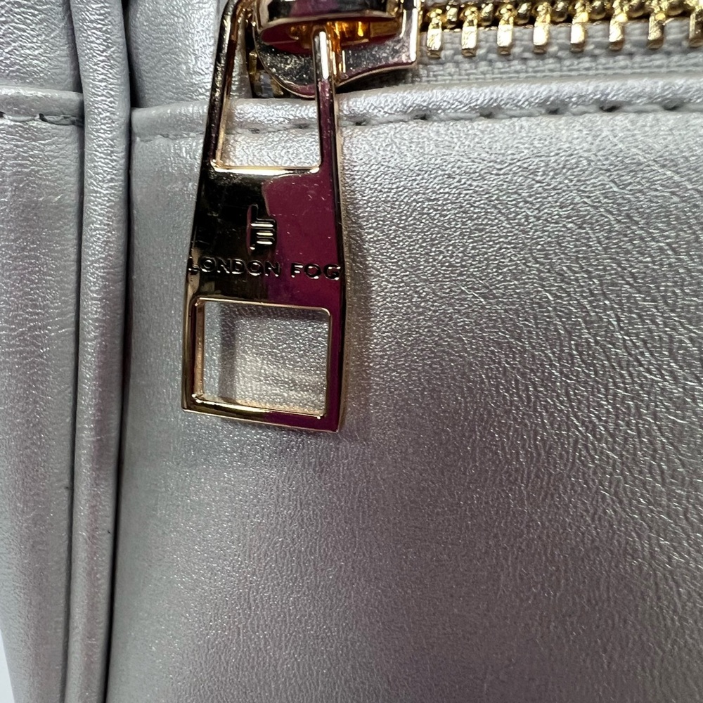 New London Fog Backpack Alice Smooth Silver 100th Anniversary MSRP $88 NWT RARE - Picture 4 of 15